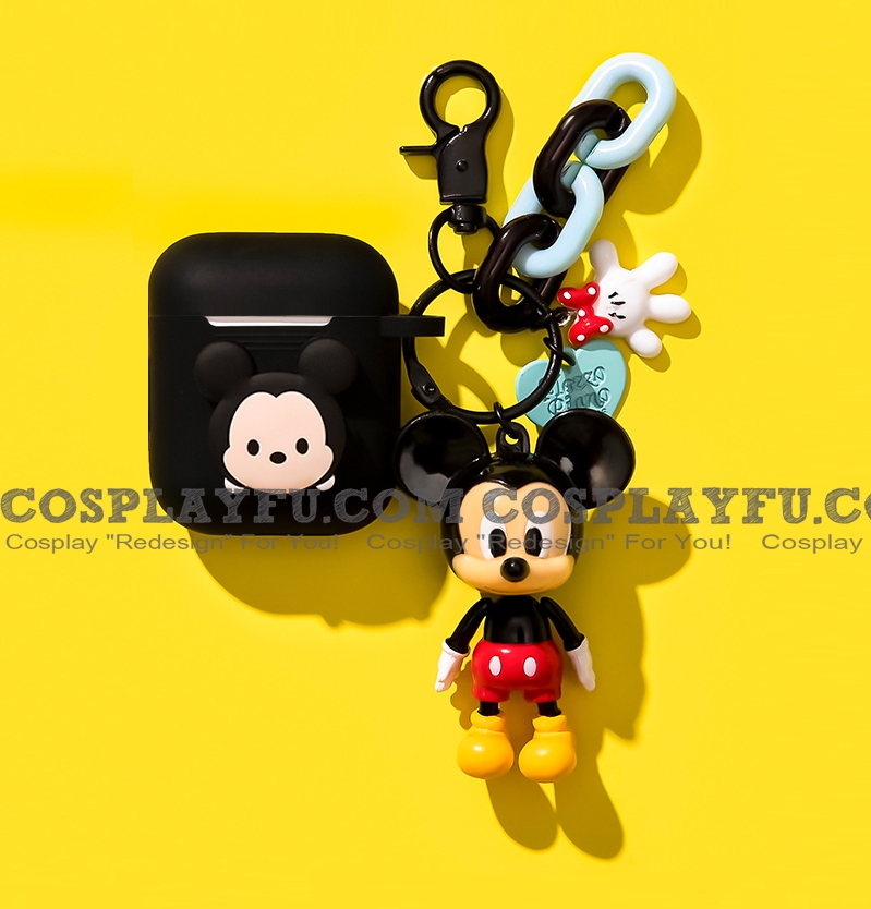 Cute Black Mickey Mouse Classic | Airpod Case | Silicone Case for Apple AirPods 2 and Pro